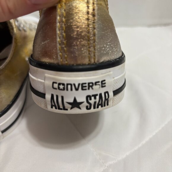 Converse Chuck Taylor All Star Ox Metallic Gold Silver Copper Low Top Women’s 6 - Picture 13 of 16